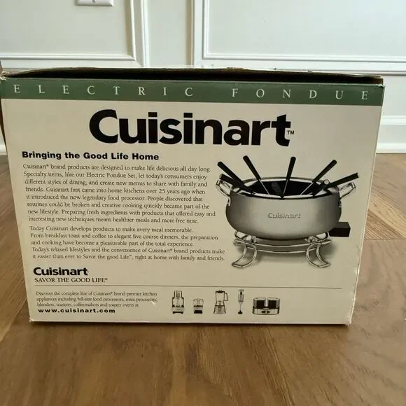 New Open Box Cuisinart Electric Fondue Pot CFO-3SS *Missing Forks* - Picture 5 of 10